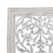 Cream Traditional Floral Mango Wood Wall Decor, 51" x 24"
